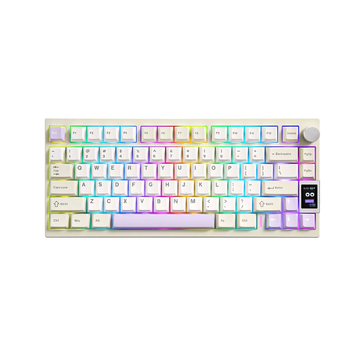 YUNZII AL80 QMK/VIA Alüminyum LCD Mekanik Klavye - Image 3